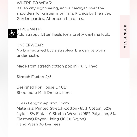 House of CB Tallulah Dress in Blue White Floral - Picture 6 of 10